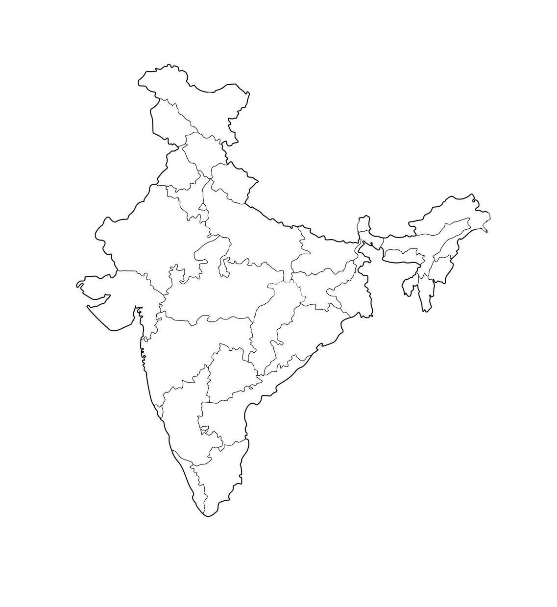 Map of India highlighting our project locations